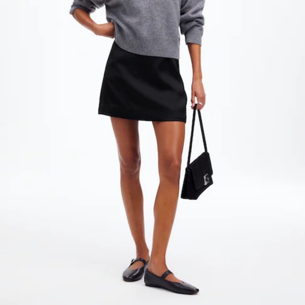 Satin Mini Skirt